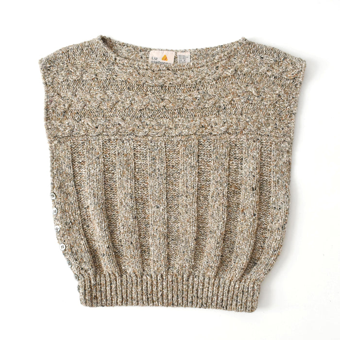 vintage oatmeal knit sweater (s)