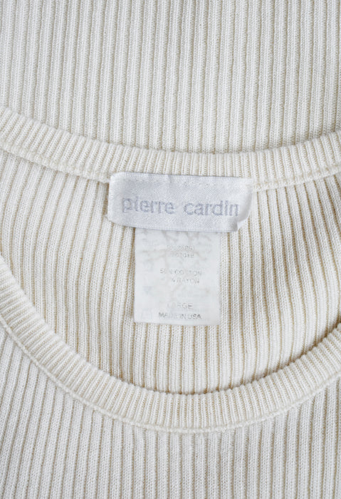 Ivory Rib Knit Tee (m)