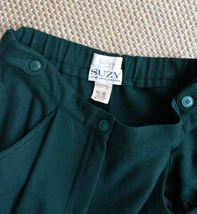 vintage evergreen wool trousers (m)