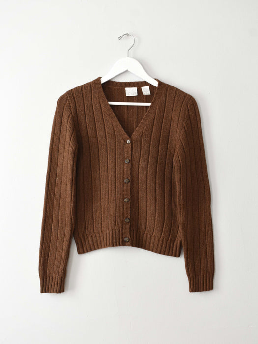 Vintage Silk Knit Cardigan (xs)