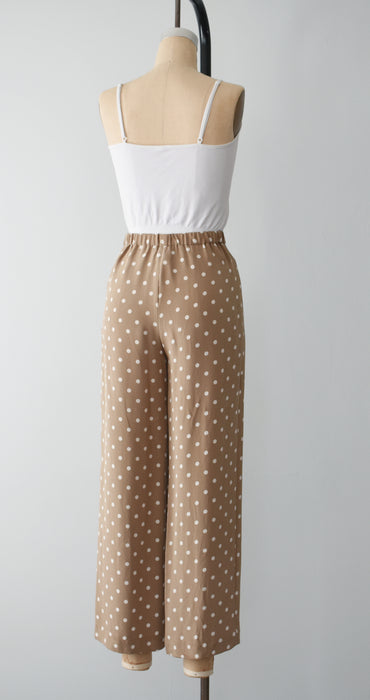 Polka Dot Silk Pants (s)