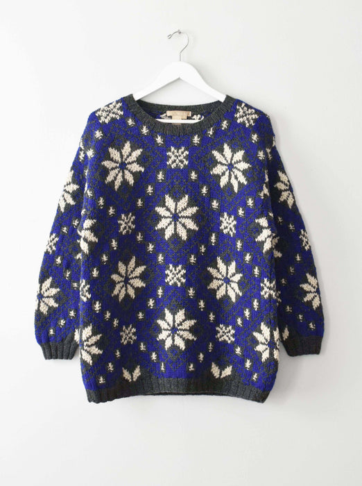 Vintage Wool Star Sweater (l)