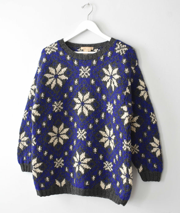 Vintage Wool Star Sweater (l)