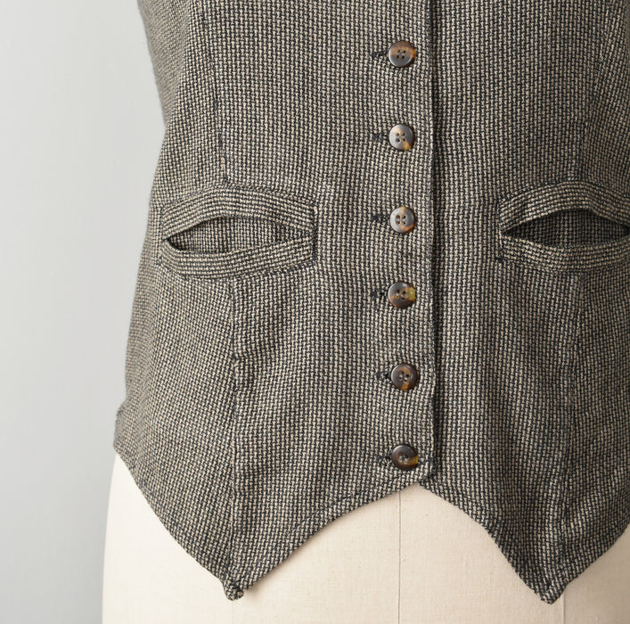 vintage woven vest (l)