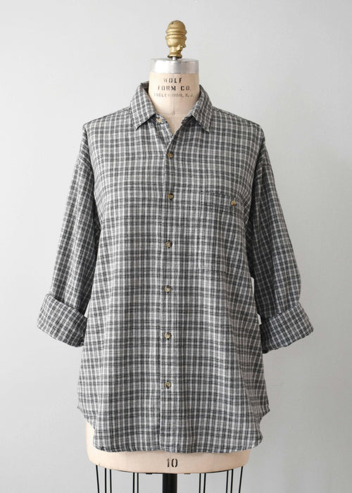 Vintage Cotton Check Shirt (xl)