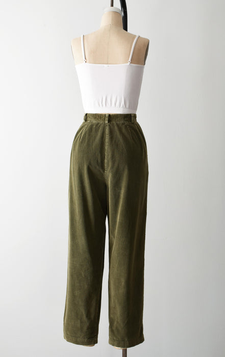 vintage olive corduroy trousers (m)