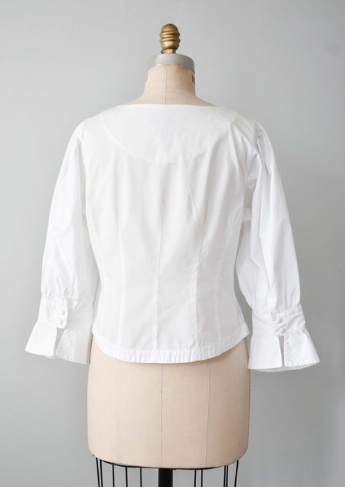 Vintage Scoop Neck Blouse (s/m)