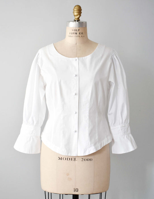 Vintage Scoop Neck Blouse (s/m)