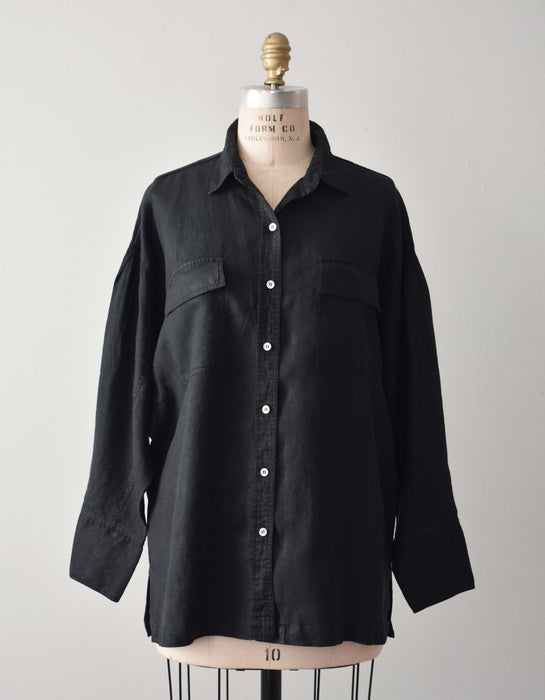 Vintage Linen Button Up (l/xl)