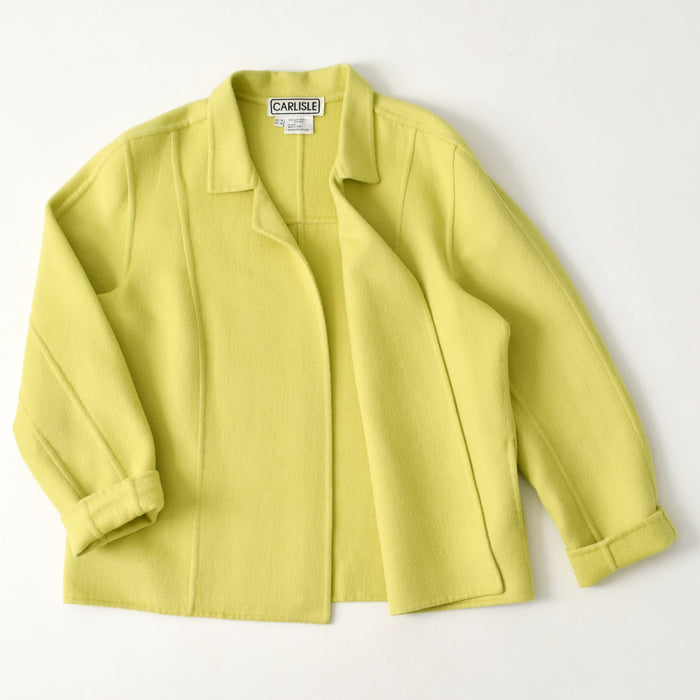 vintage citron angora jacket (m/l)