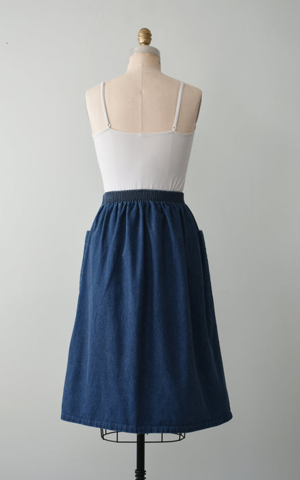 Denim Midi Skirt (m/l)