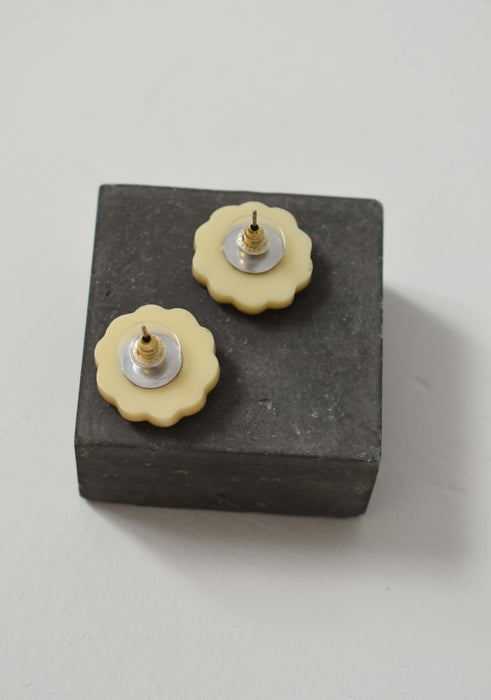 vintage floral mother of pearl earrings