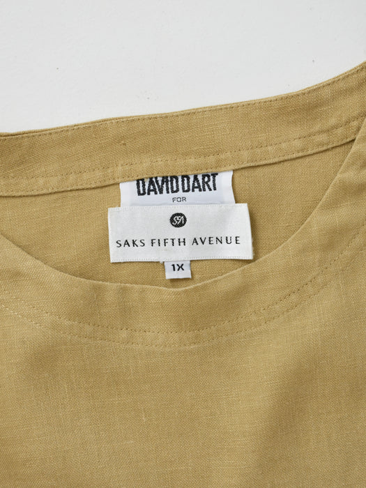 Ochre Linen Pocket Tee (xl)