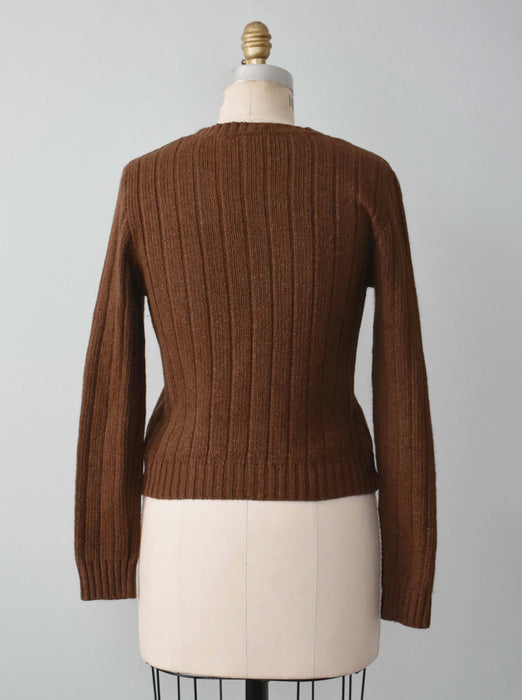 Vintage Silk Knit Cardigan (xs)