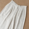 vintage plaid linen trousers (m) - Improv Goods
