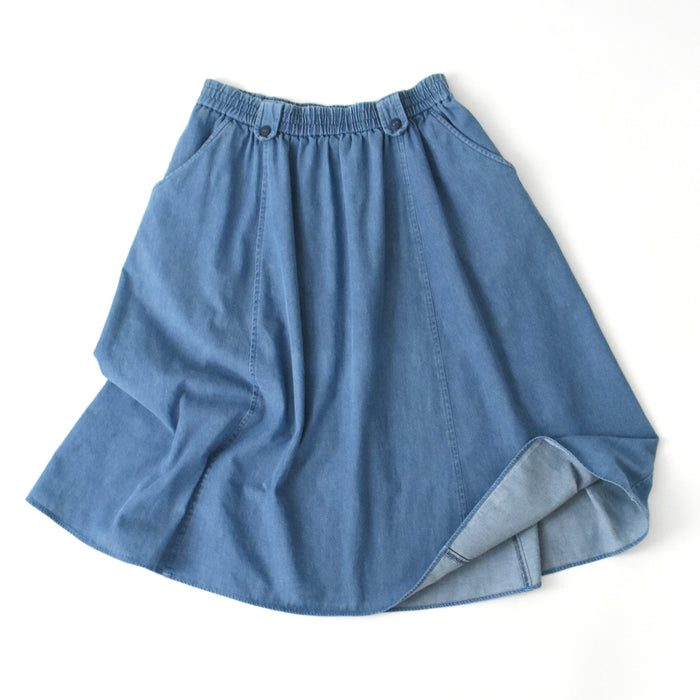 vintage full denim skirt (l/xl)