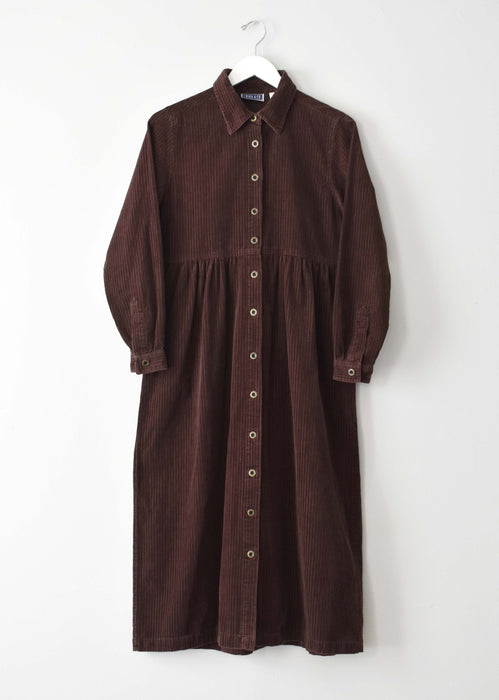 Vintage Corduroy Duster Dress (s)