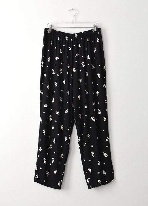 Vintage Leaf Print Pants (xl)