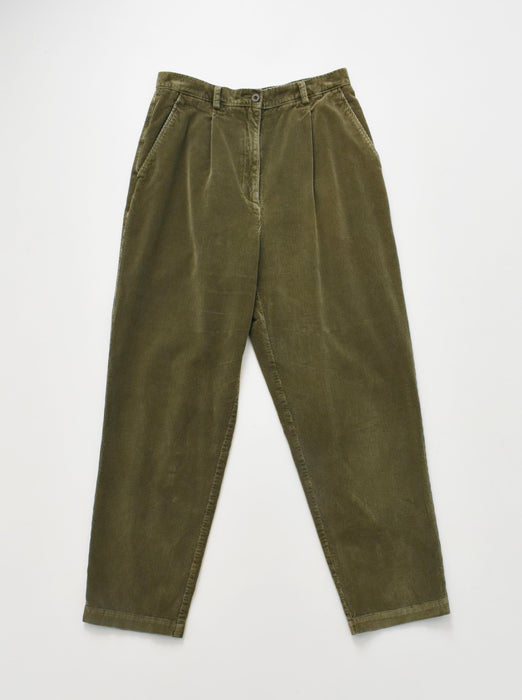 vintage olive corduroy trousers (m)