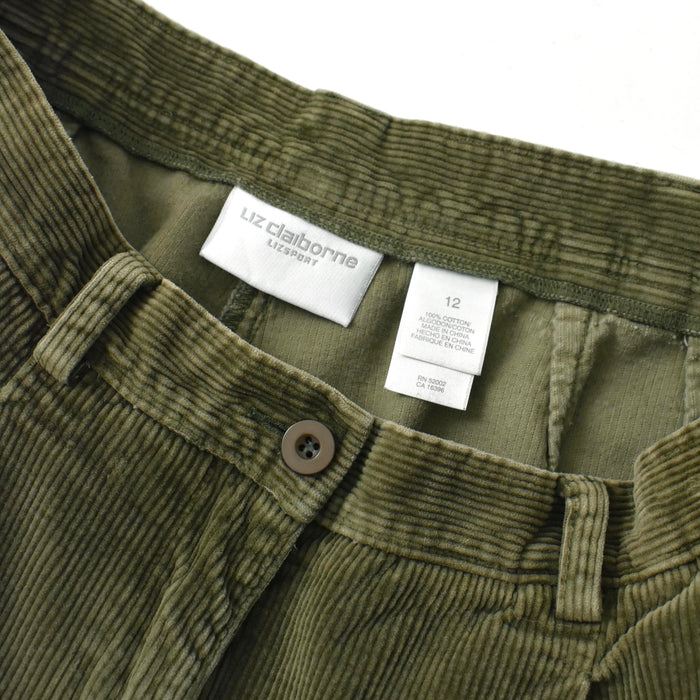 vintage olive corduroy trousers (m)