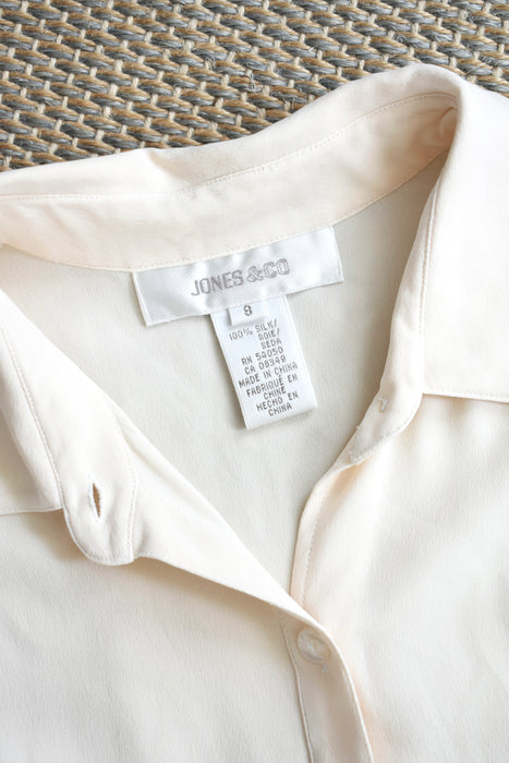 Cream Silk Dress (s/m)