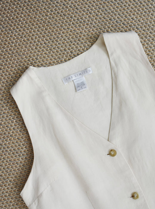 Vanilla Linen Dress (s)