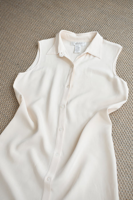 Cream Silk Dress (s/m)