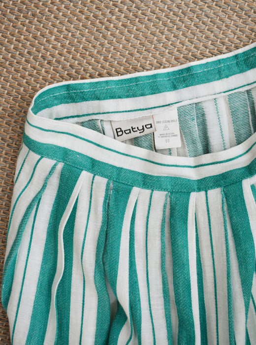Viridian Striped Skirt (m)