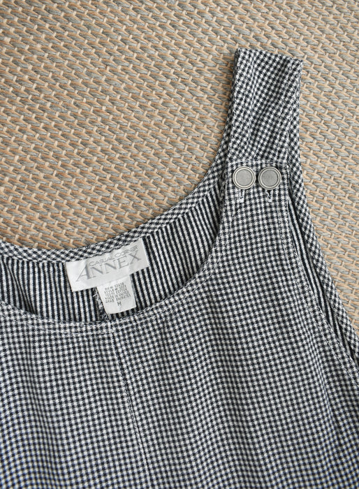 Gingham Overall Shorts (m)