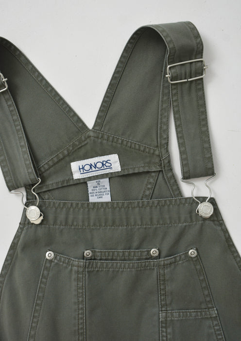 Olive Overall Shorts (s)