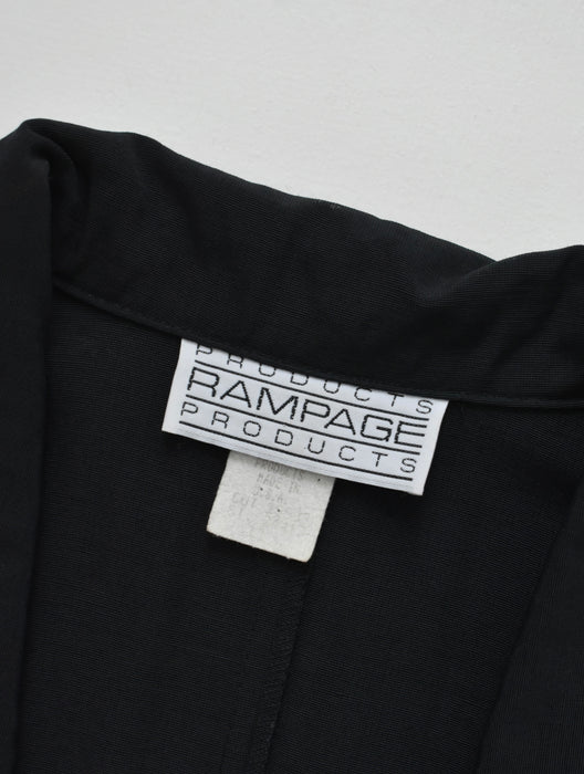 Black Collared Romper (m/l)