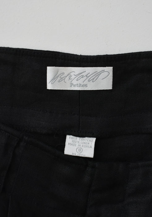 Black Linen Shorts (s/m)