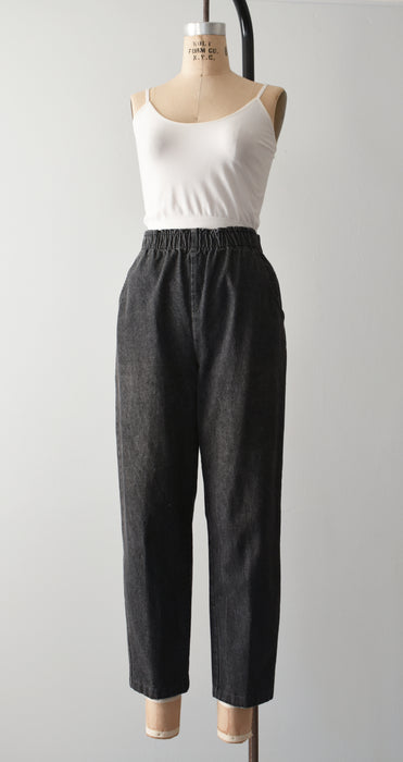 vintage denim easy pants (l)