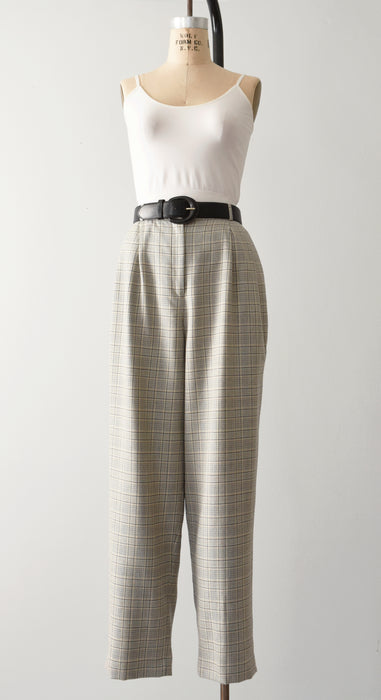 vintage plaid wool trousers (m)