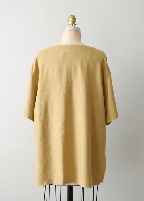 Ochre Linen Pocket Tee (xl)