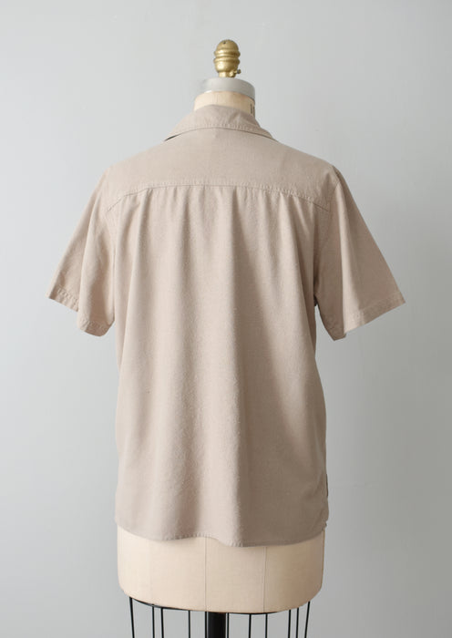 Raw Silk Button Up (s/m)