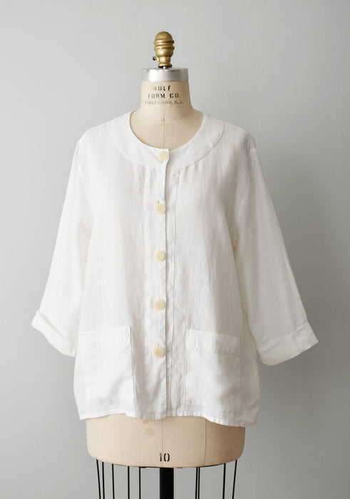 Salt Linen Shirt Jacket (m)