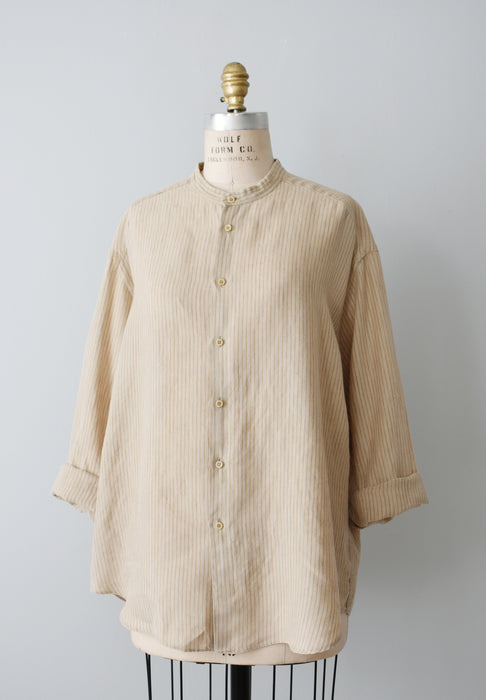 Armani Linen Button Up (xl)