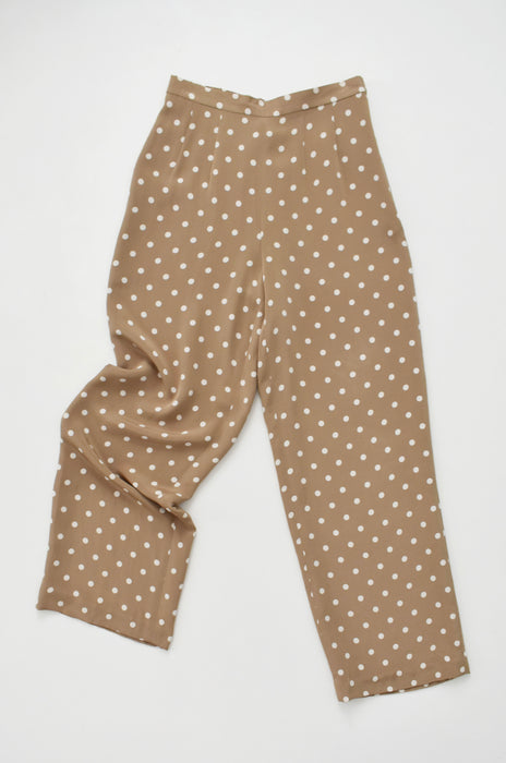 Polka Dot Silk Pants (s)