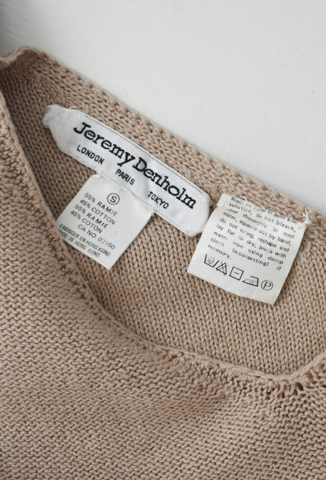 Beige Cotton Knit Tank (s)