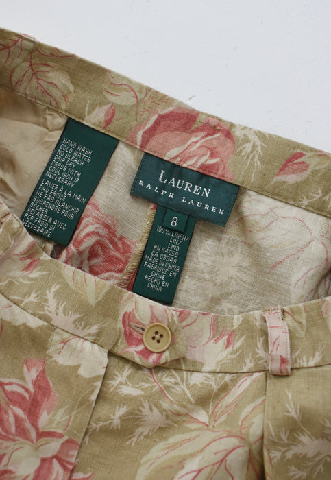 Botanical Linen Shorts (m)