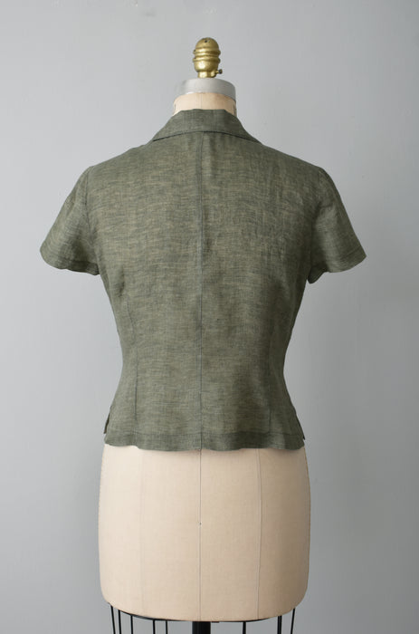 Thistle Linen Button Up (s)
