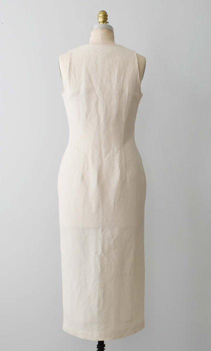 Vanilla Linen Dress (s)