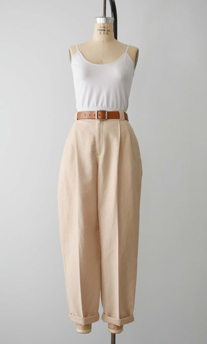 Parchment Linen Trousers (l)