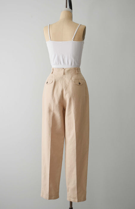 Parchment Linen Trousers (l)