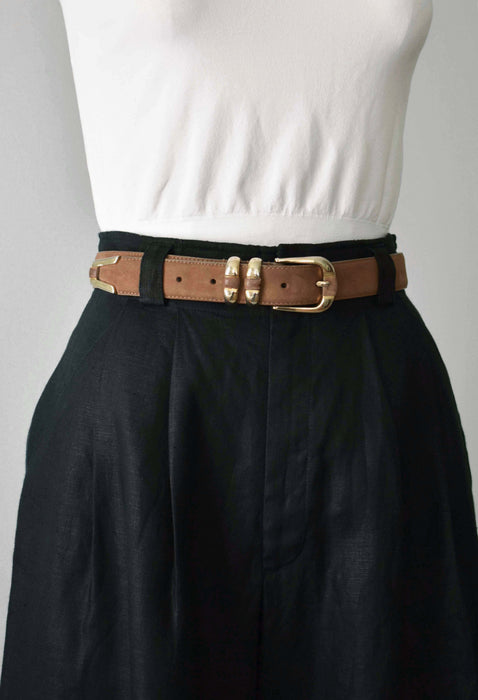 Nubuck Leather Belt (m)
