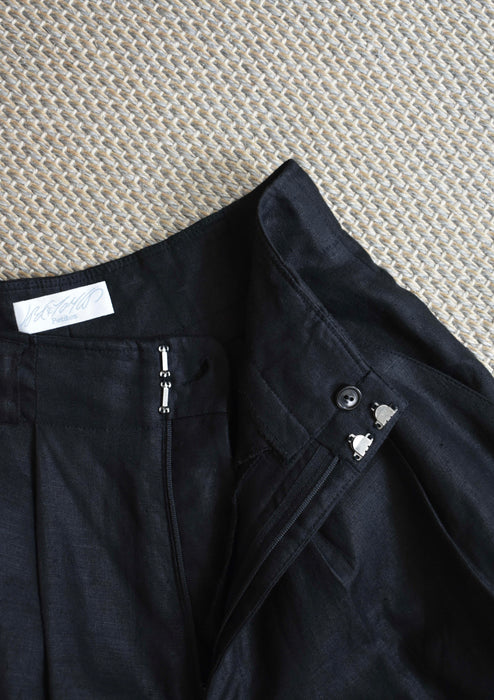 Black Linen Shorts (s/m)