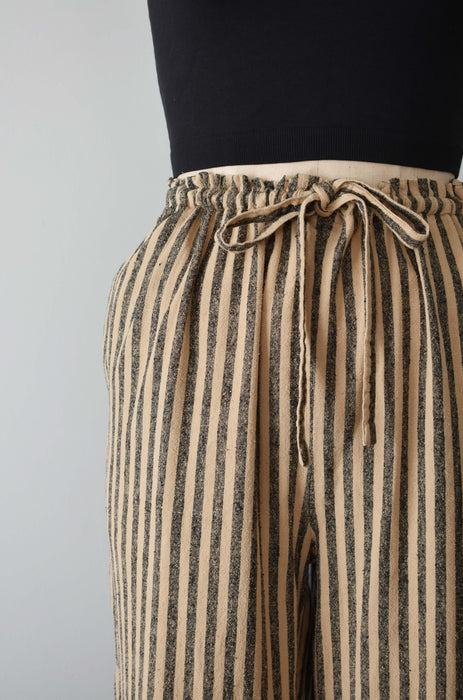 Raw Silk Stripe Pants (m/l)