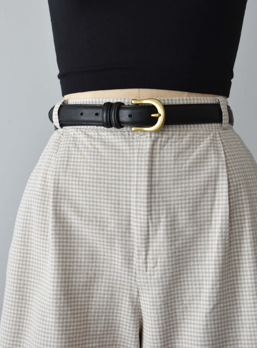 Horseshoe Leather Belt (m/l)