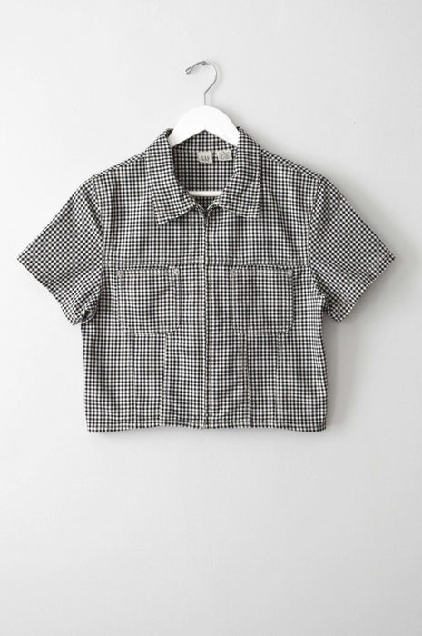Cropped Gingham Top (s)
